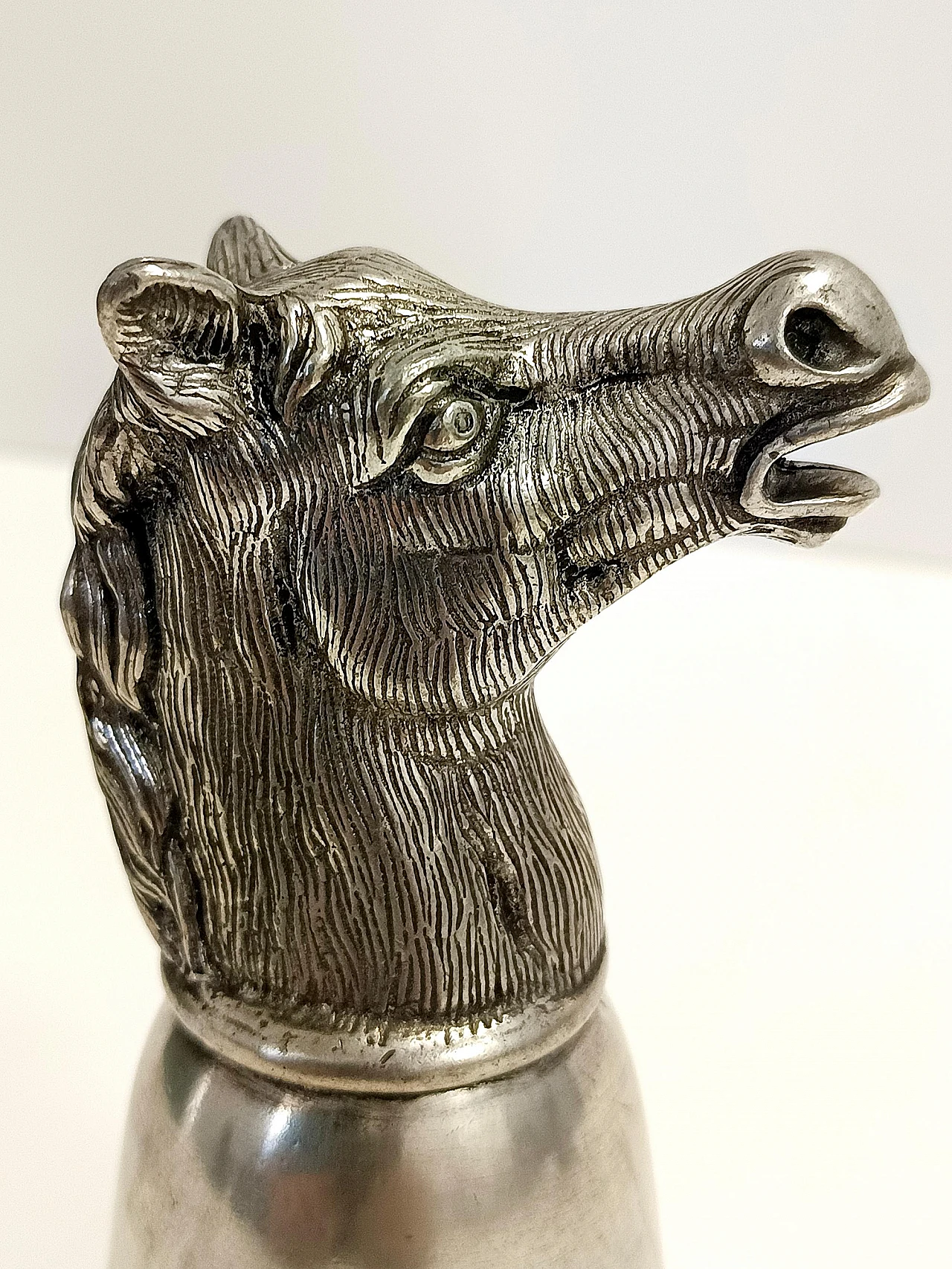 Stirrup cup with moose head by Gucci for Forst, 1970s 11
