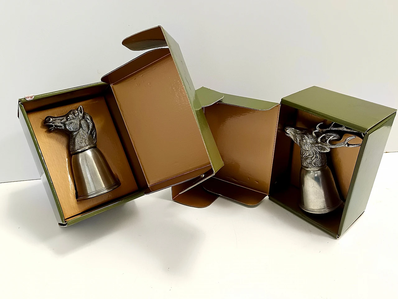 Stirrup cup with moose head by Gucci for Forst, 1970s 17