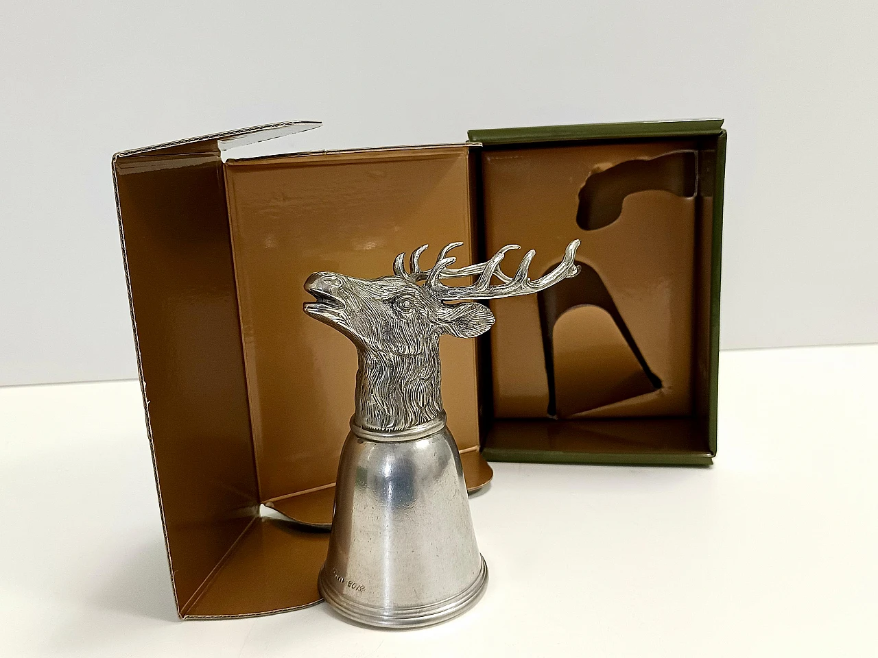 Stirrup cup with moose head by Gucci for Forst, 1970s 19