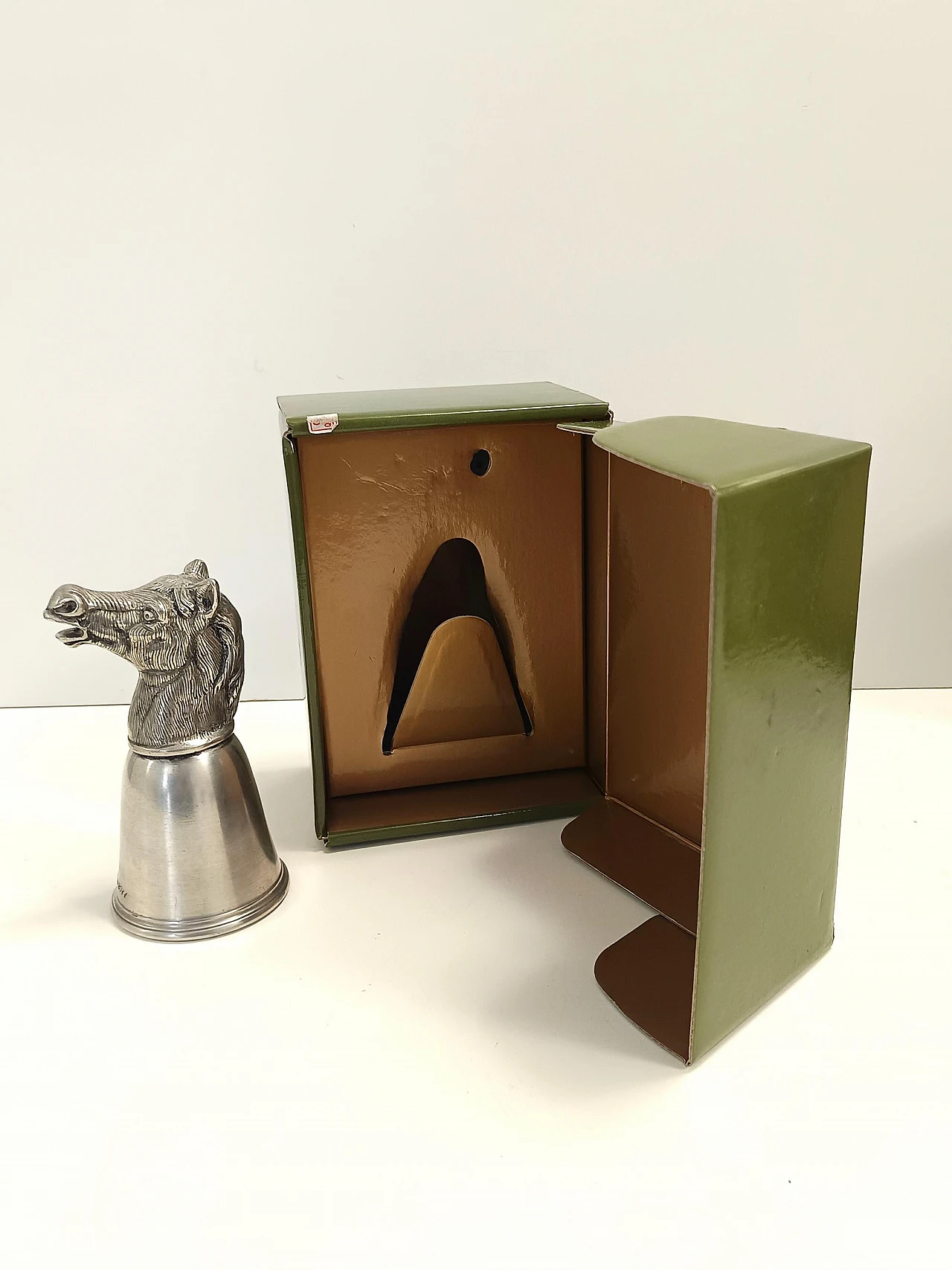 Stirrup cup with moose head by Gucci for Forst, 1970s 20