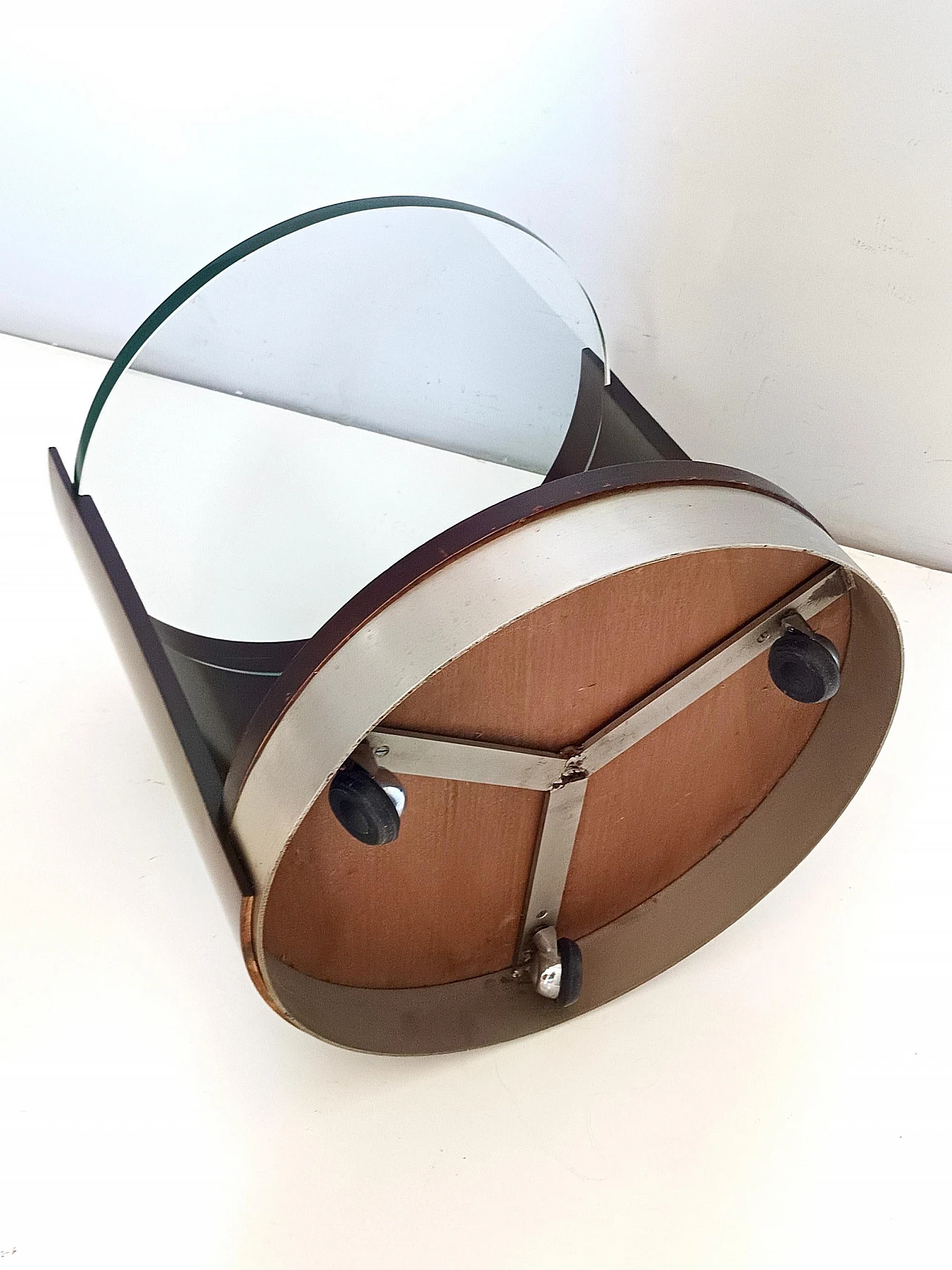 Coffee table with casters by Gianni Moscatelli for Formanova, 1970s 9