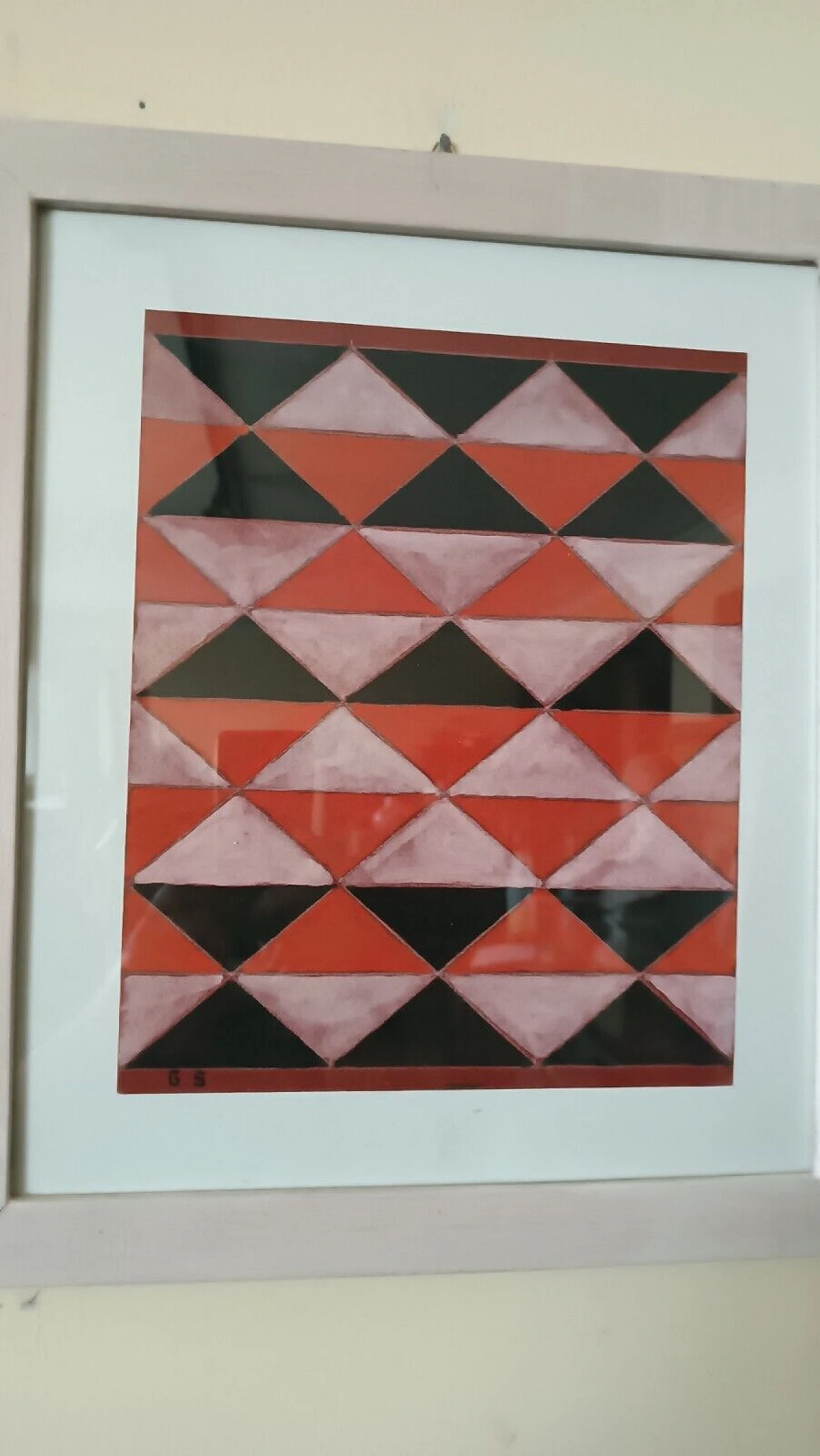 Dipinto futurista siglato, olio su carta 4