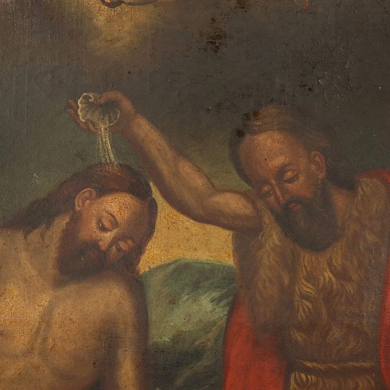 Baptism of Christ, oil on canvas, 18th century 3
