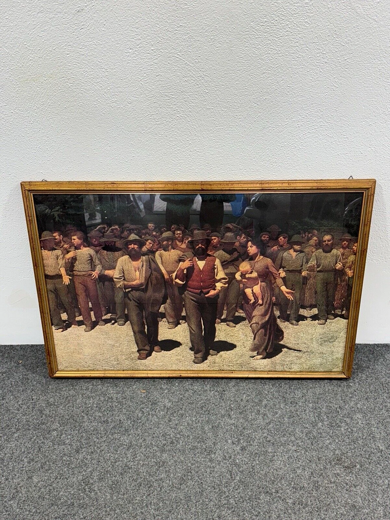 Riproduzione de Il Quarto Stato di G. P. Da Volpedo, stampa su carta 1