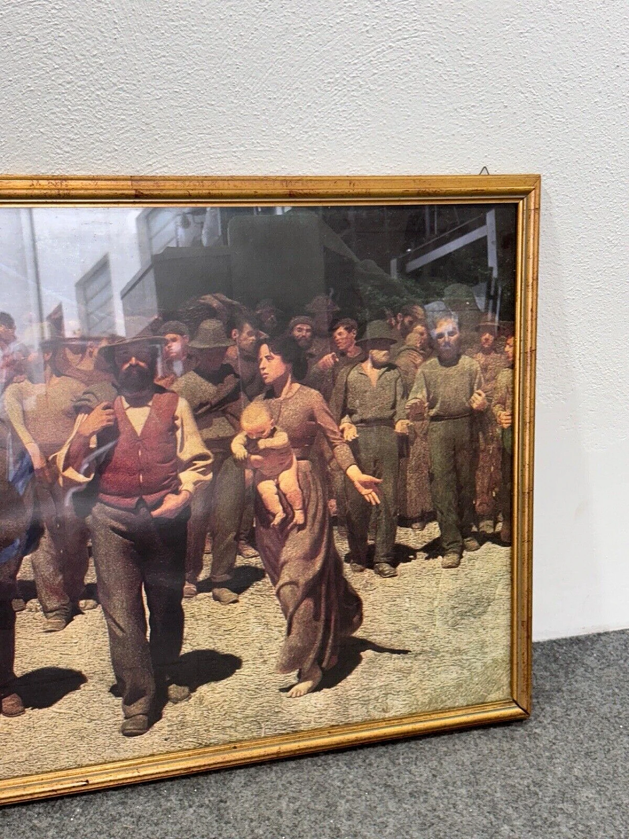 Riproduzione de Il Quarto Stato di G. P. Da Volpedo, stampa su carta 3