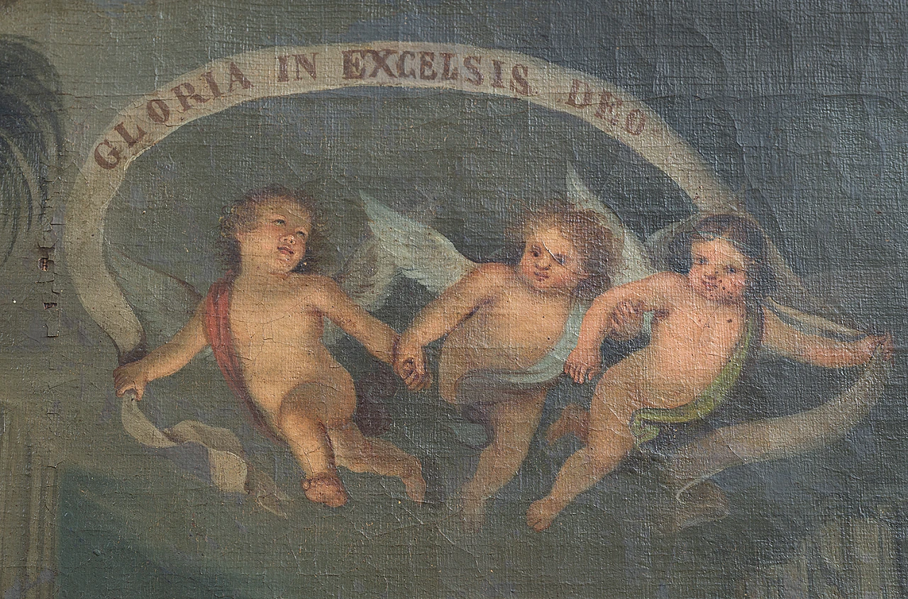 Natività, dipinto a olio su tela, inizio '700 3