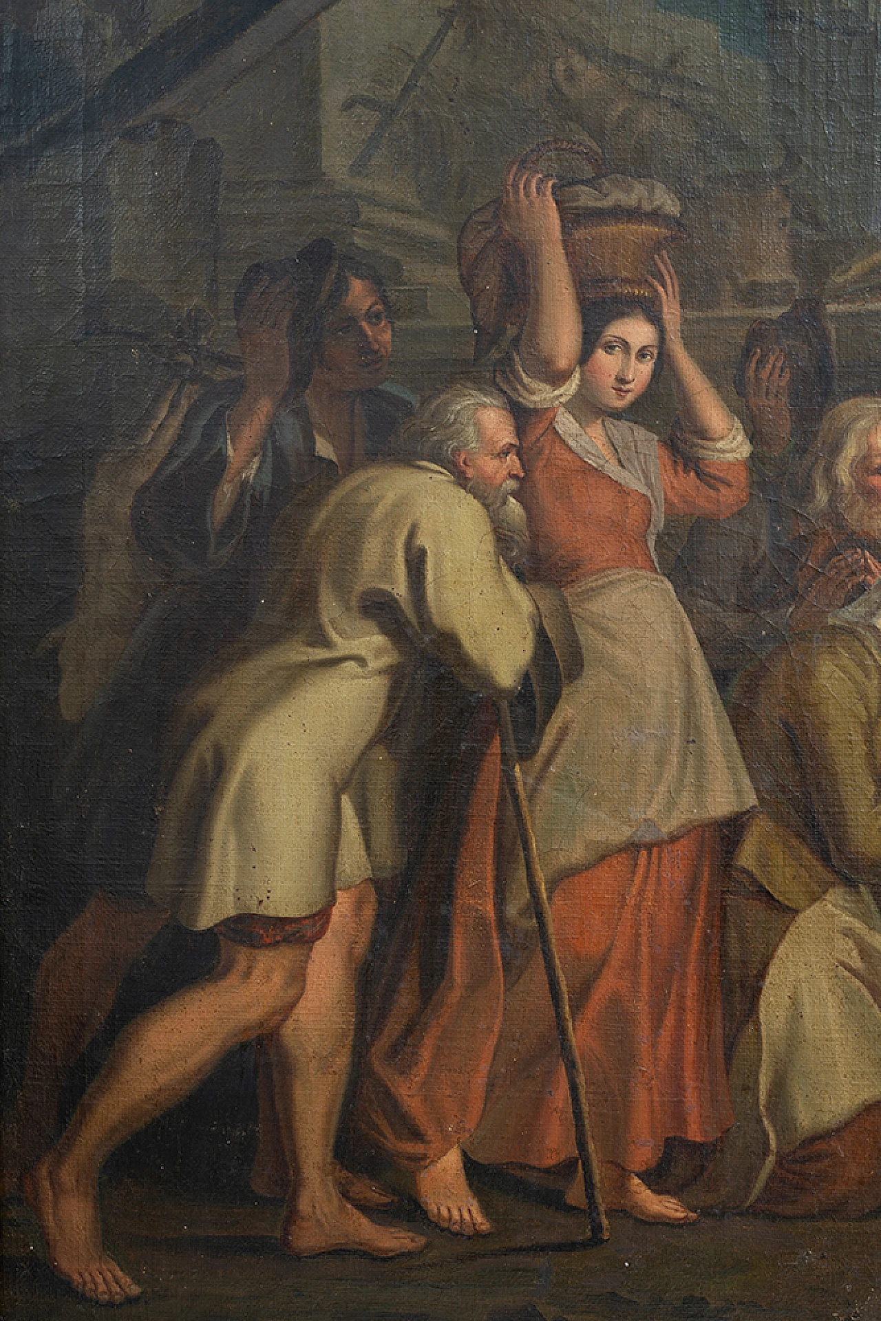 Natività, dipinto a olio su tela, inizio '700 4