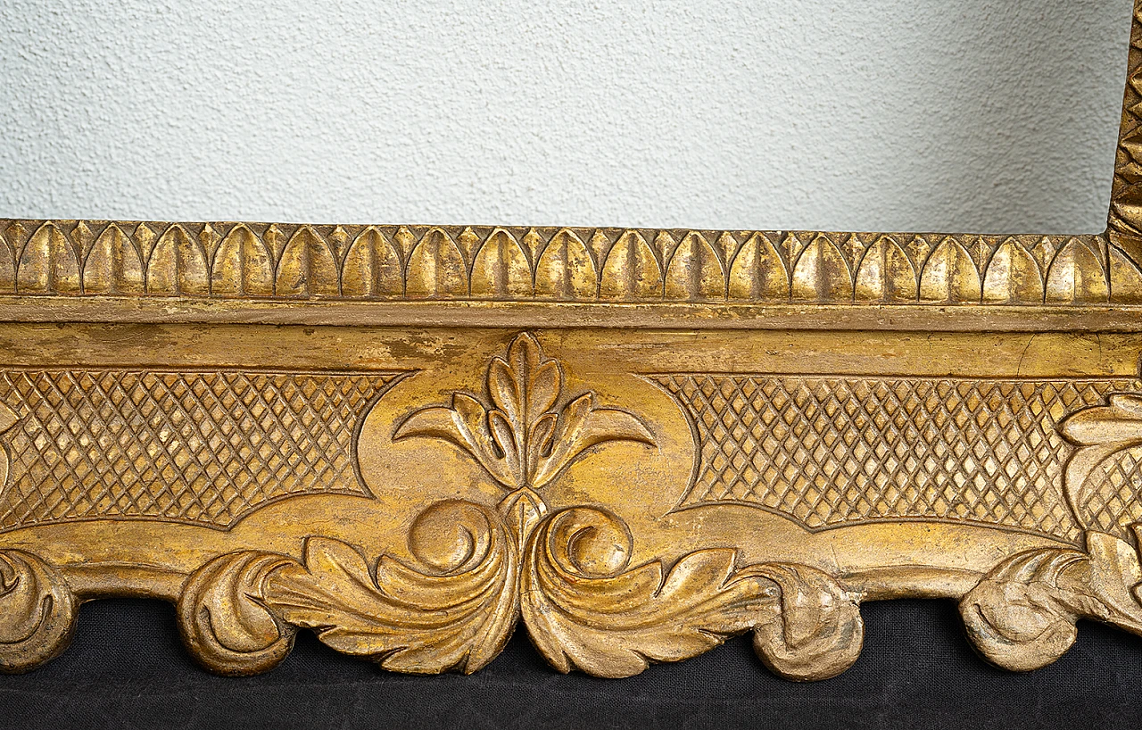 Coppia di cornici Impero a guantiera in legno, '800 3