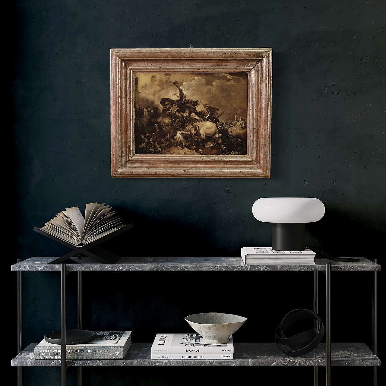 Battle, grisaille oil on canvas, second half of the 17th century 15