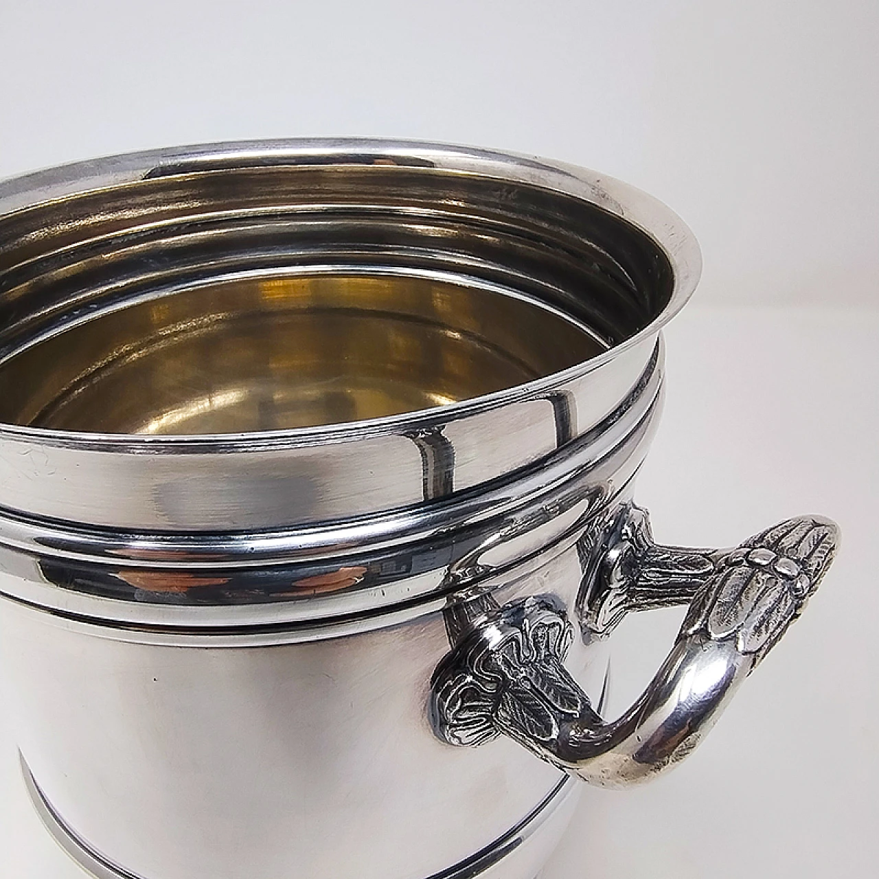 Secchiello da ghiaccio in argento placcato di Christofle, anni '50 6