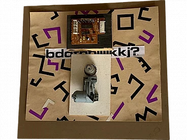 R. Volpini, Collage with electronic parts, mixed media, 1960s