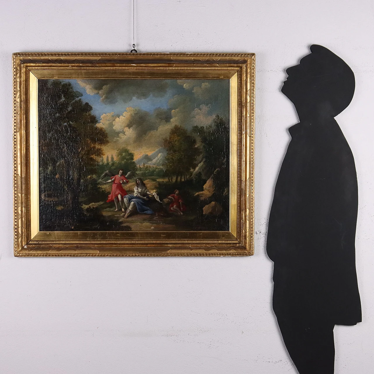 Agar e Ismaele soccorsi dall'Angelo, olio su tela, '600 2