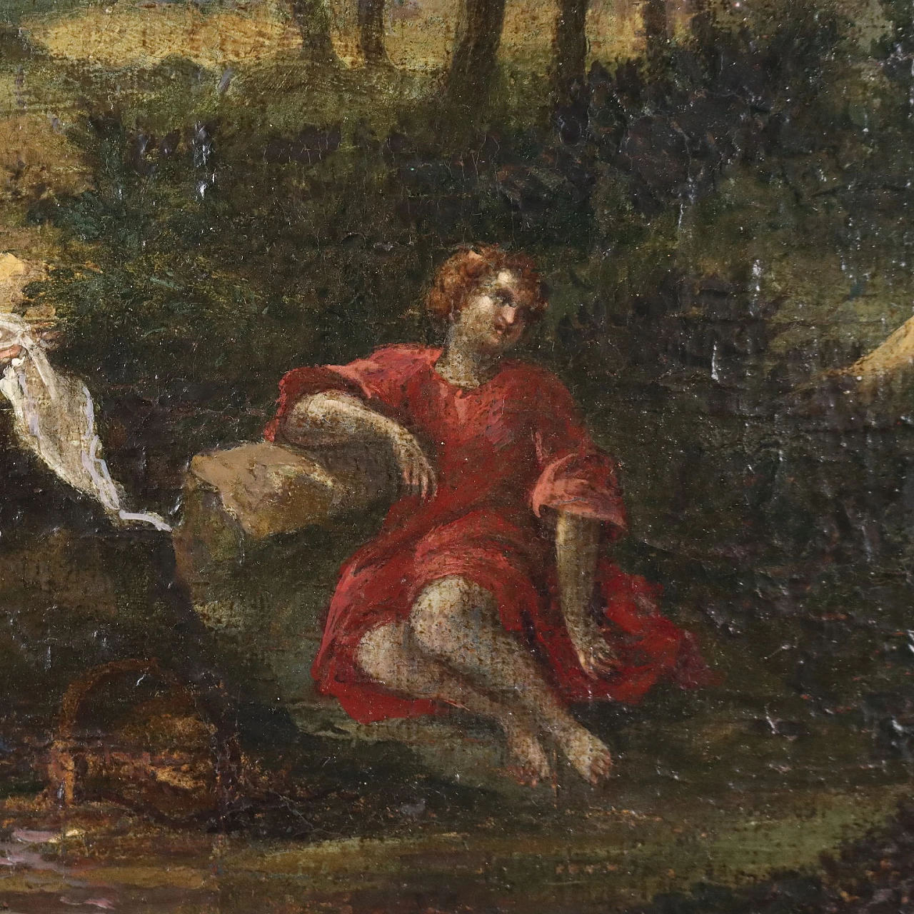 Agar e Ismaele soccorsi dall'Angelo, olio su tela, '600 4