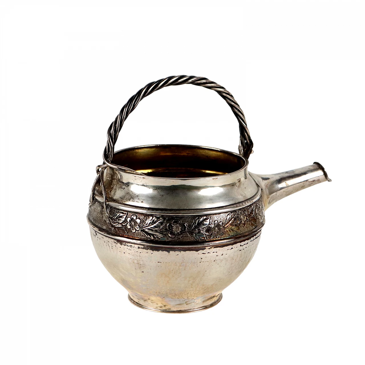 Silver water jug by Manifattura Vallè Milano 1