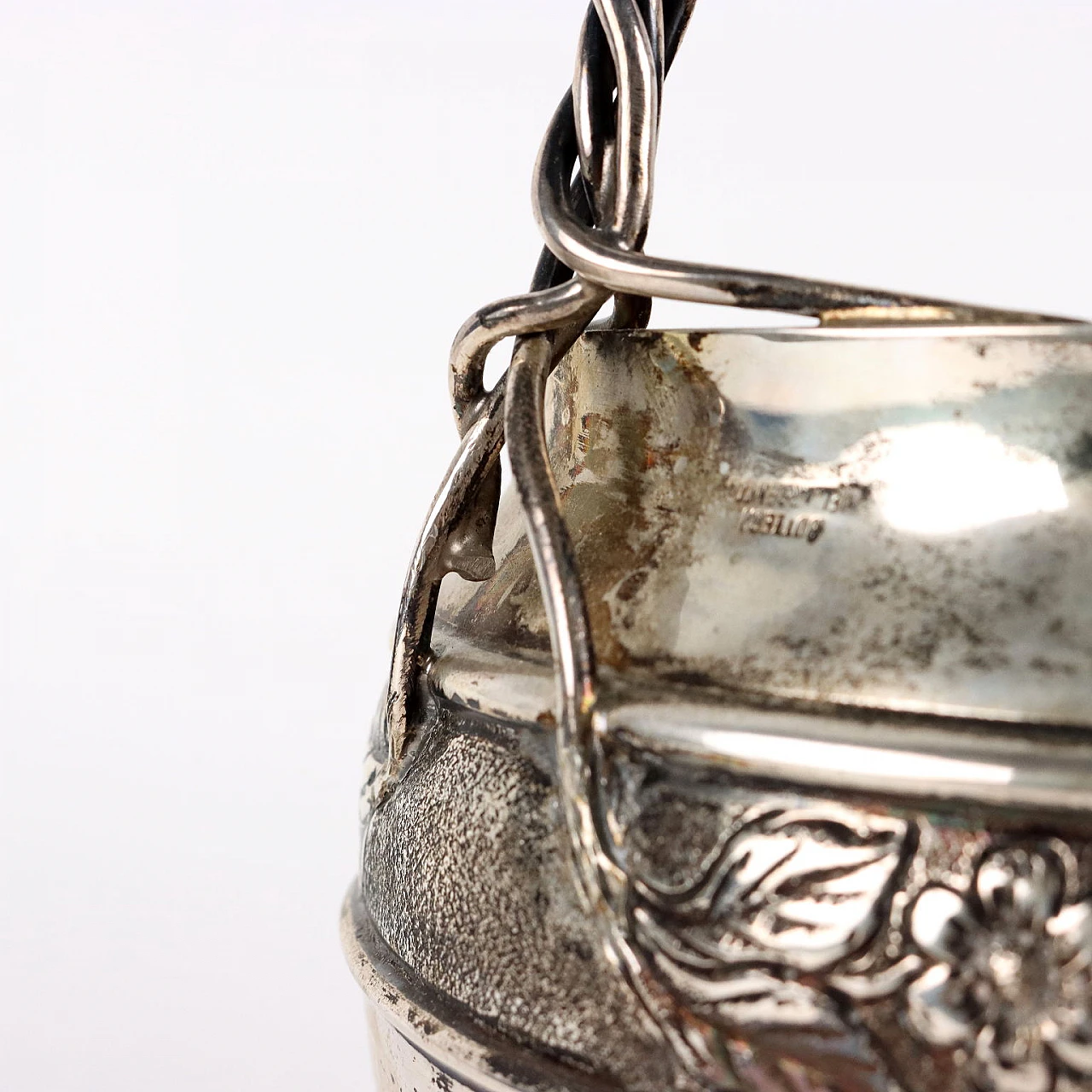 Silver water jug by Manifattura Vallè Milano 6