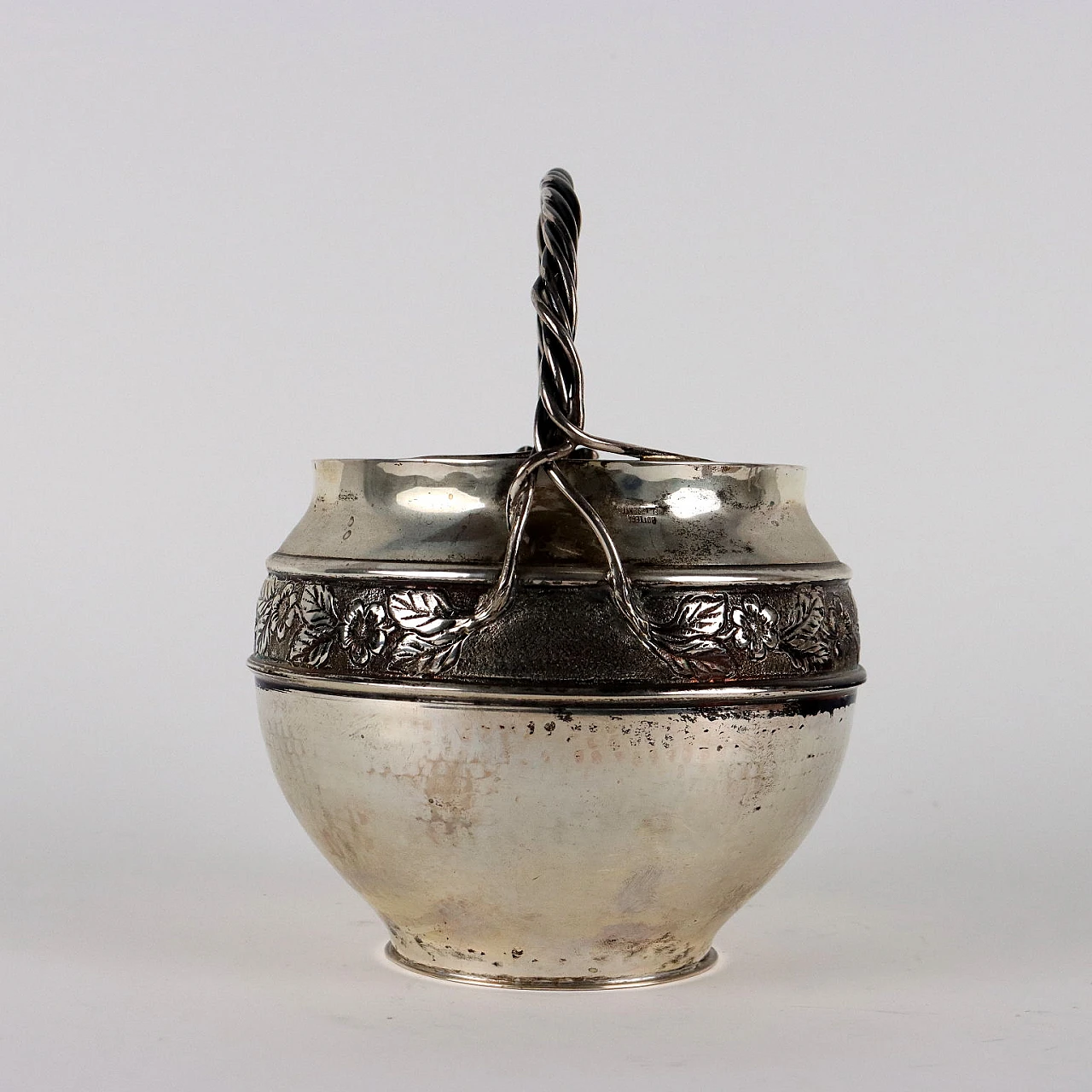 Silver water jug by Manifattura Vallè Milano 7