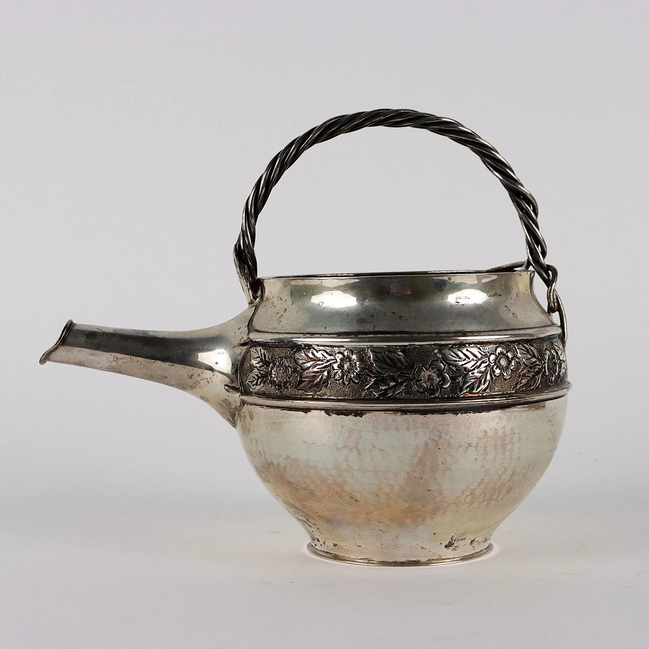 Silver water jug by Manifattura Vallè Milano 8