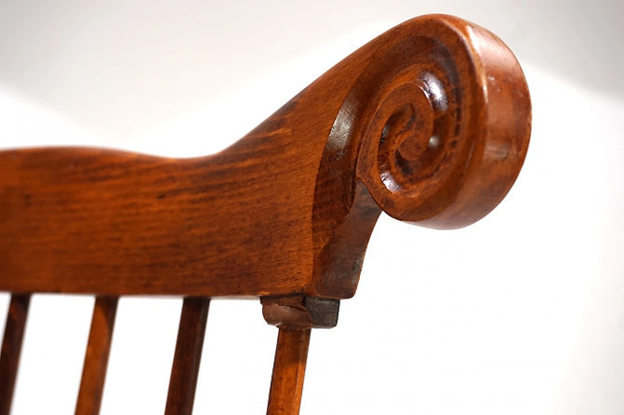 Poltrona da capitano Windsor in olmo, fine '800 5