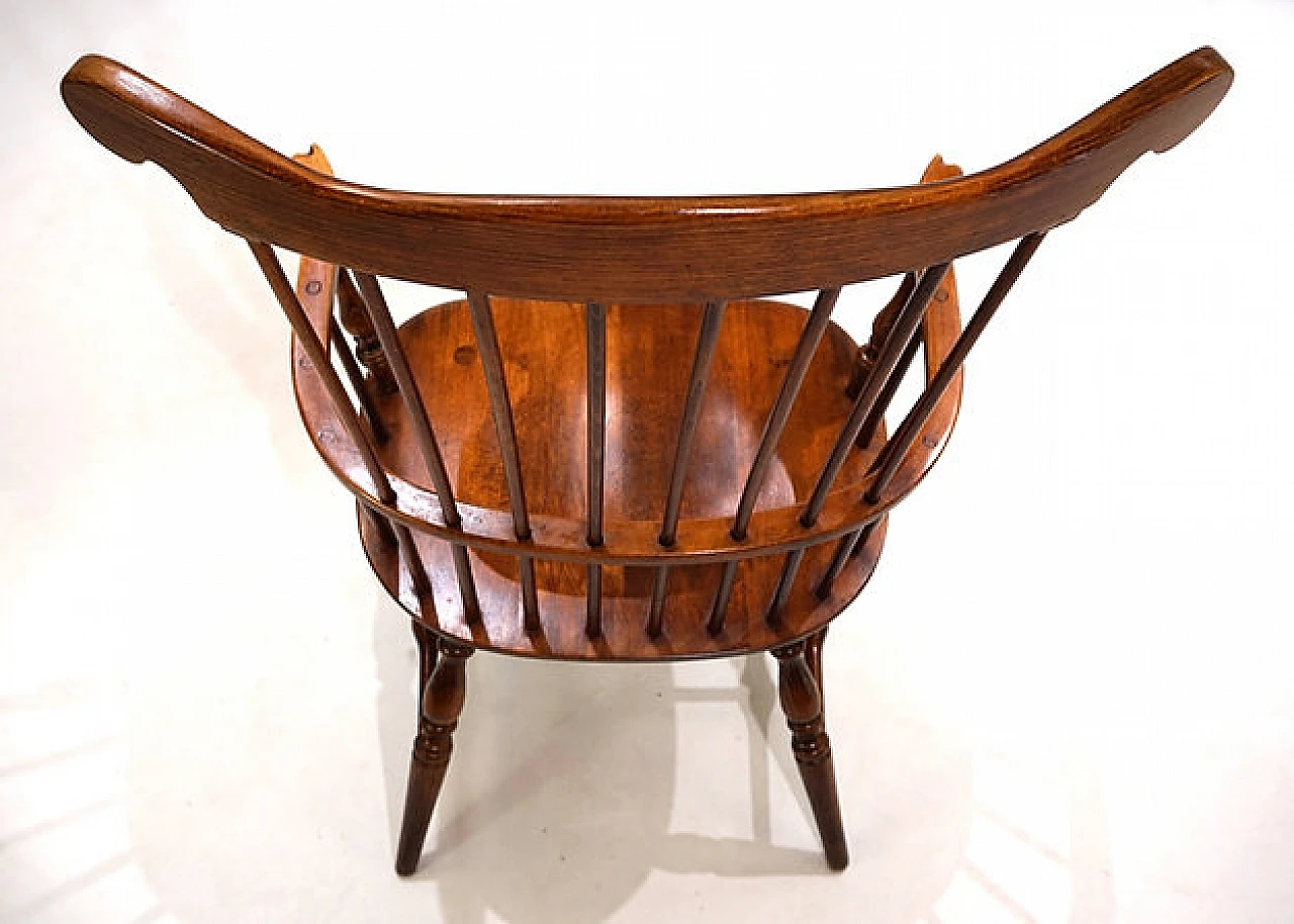 Poltrona da capitano Windsor in olmo, fine '800 16