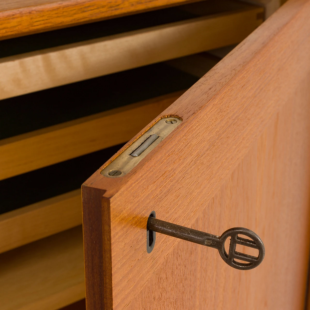 Scandinavian two-bay teak bookcase, 1970s 15