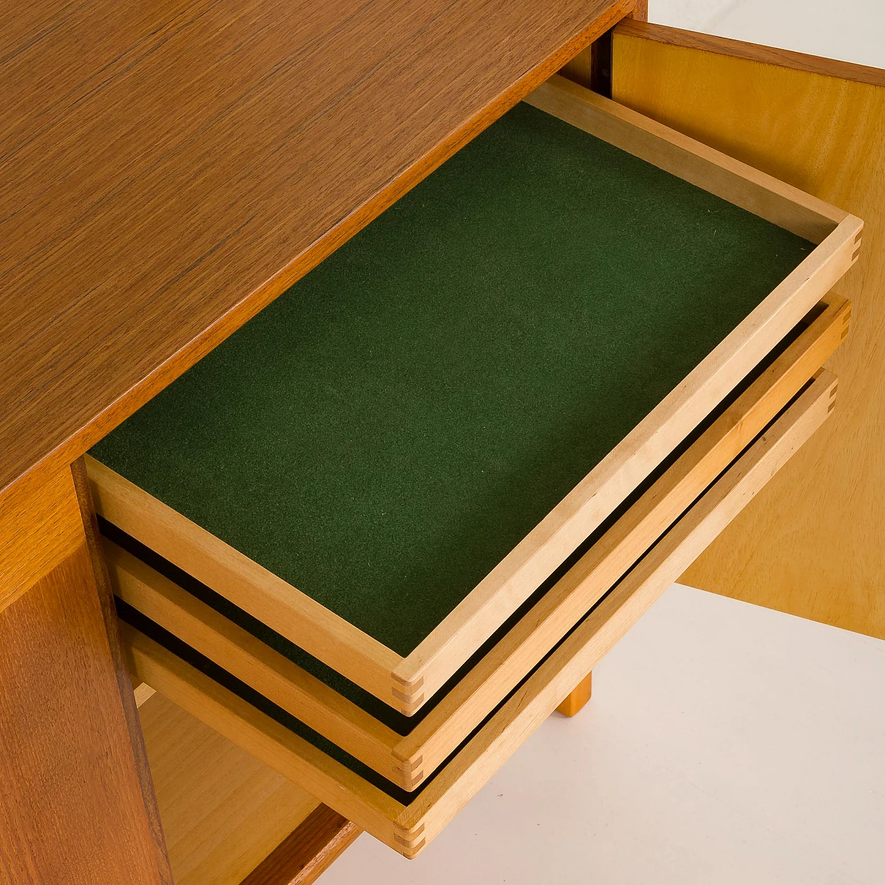 Scandinavian two-bay teak bookcase, 1970s 16