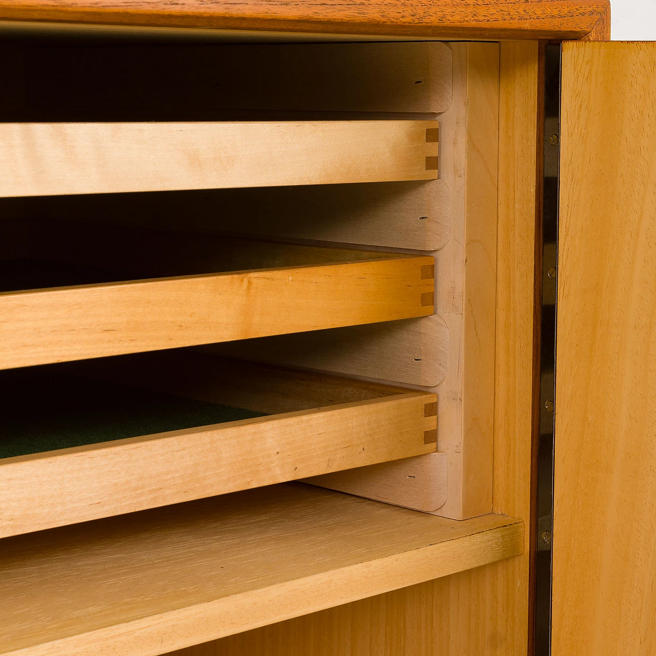 Scandinavian two-bay teak bookcase, 1970s 18