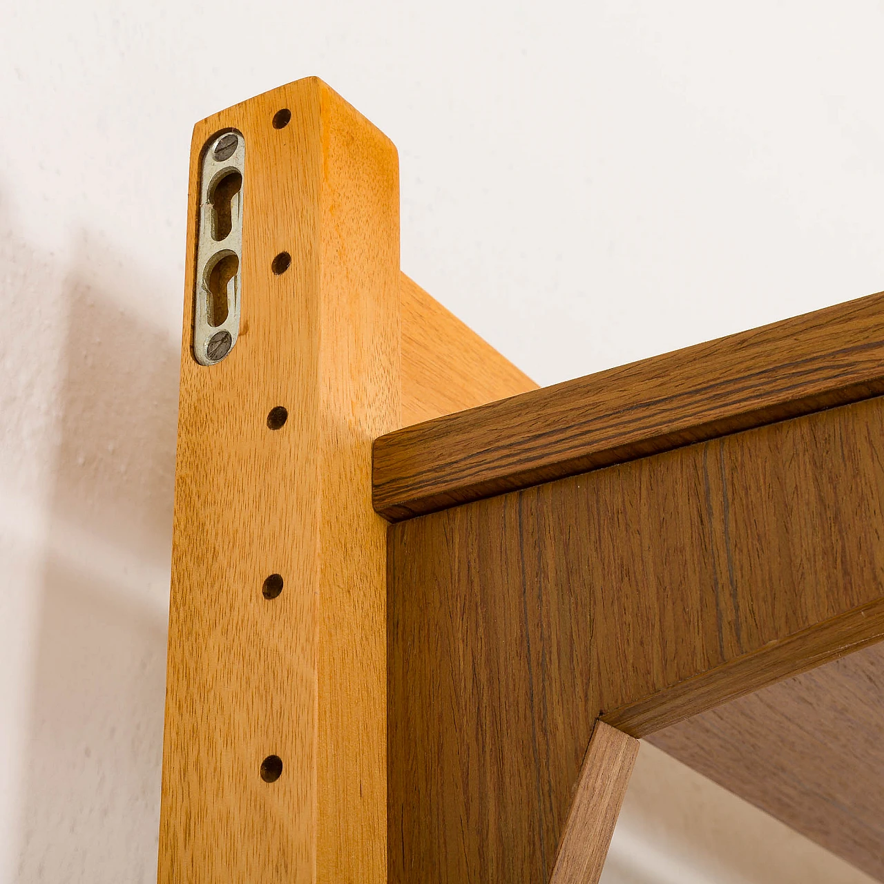 Scandinavian two-bay teak bookcase, 1970s 22