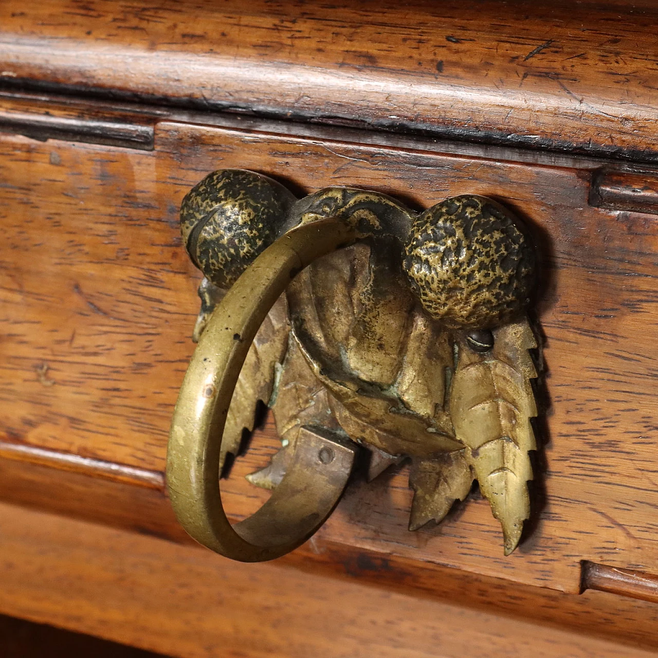 Credenza in mogano e ante in vetro di Fabbrica Italiana di Mobili 9