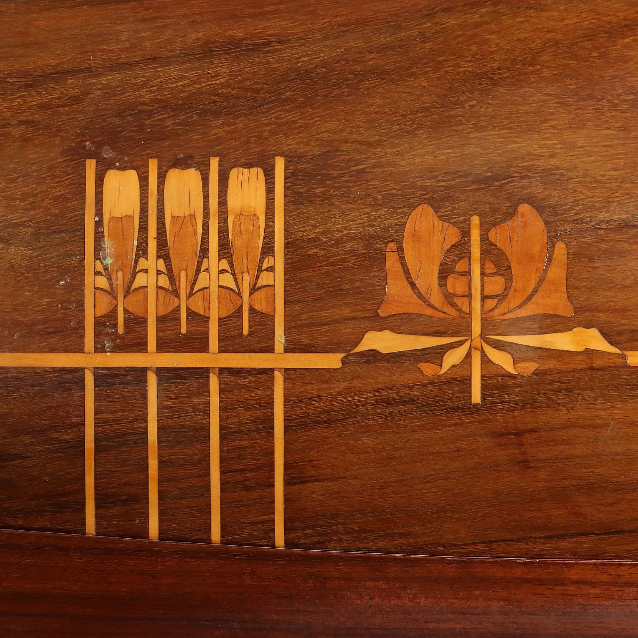 Mahogany sideboard with riser by Fabbrica Italiana di Mobili 7