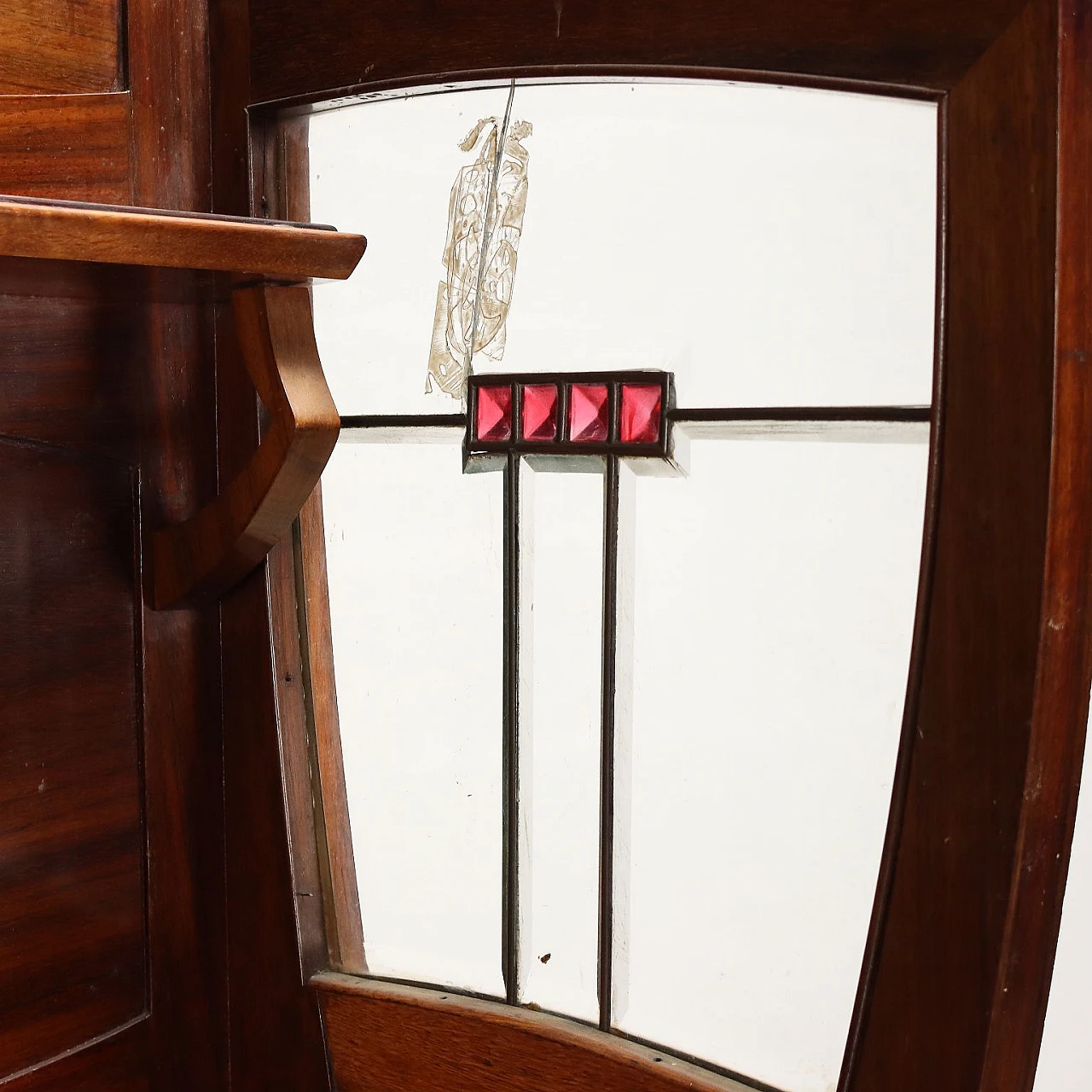 Mahogany sideboard with riser by Fabbrica Italiana di Mobili 9