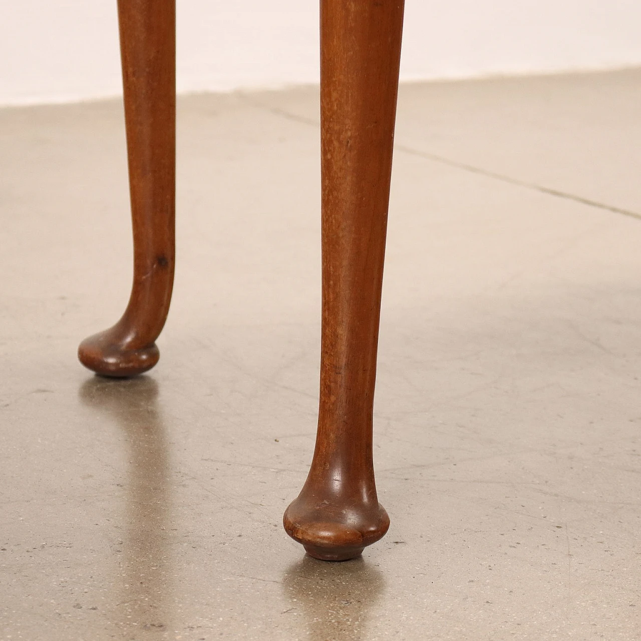 Tavolino da gioco Barocchetto lastronato noce e noce rigatino, terzo quarto '700 8