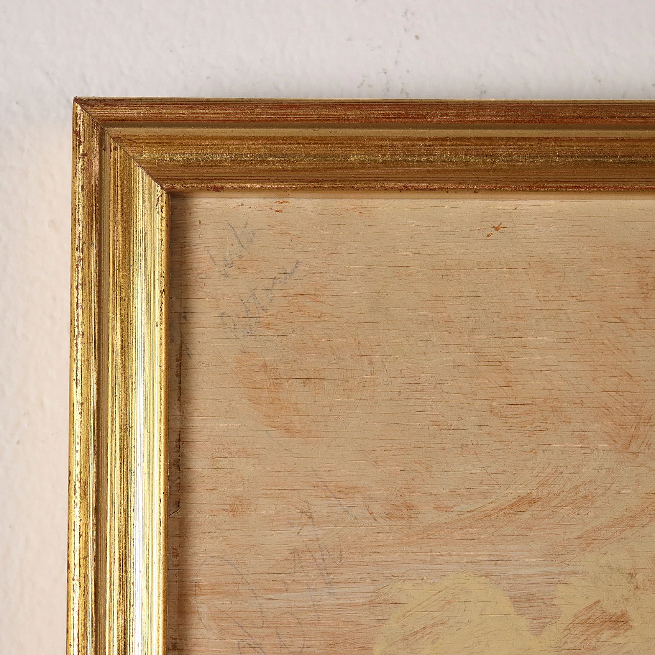 Antonio Oberto, Paesaggio con pastori e rovine, olio su tavola 9