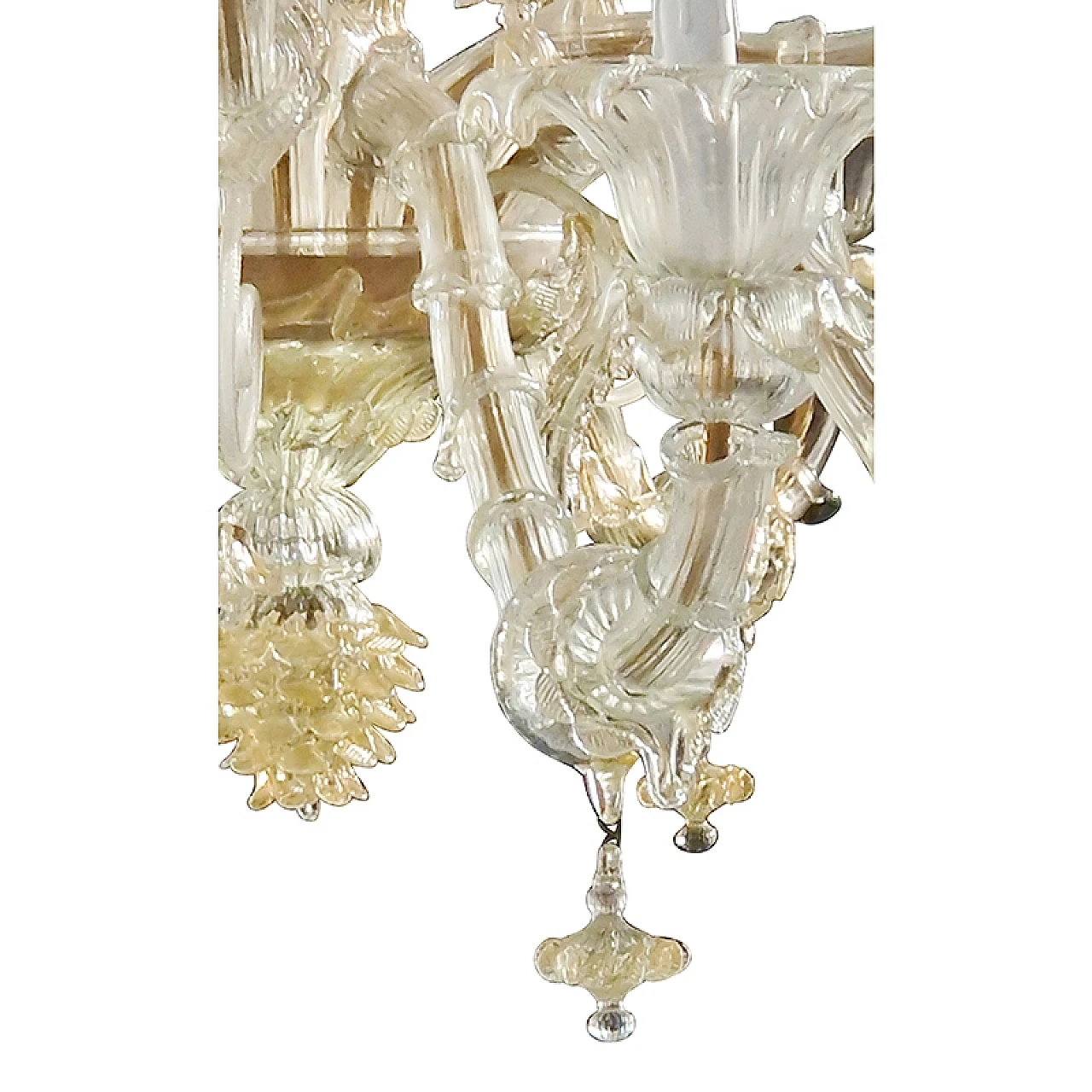 Rezzonico 16-light Murano glass chandelier, 1940s 2