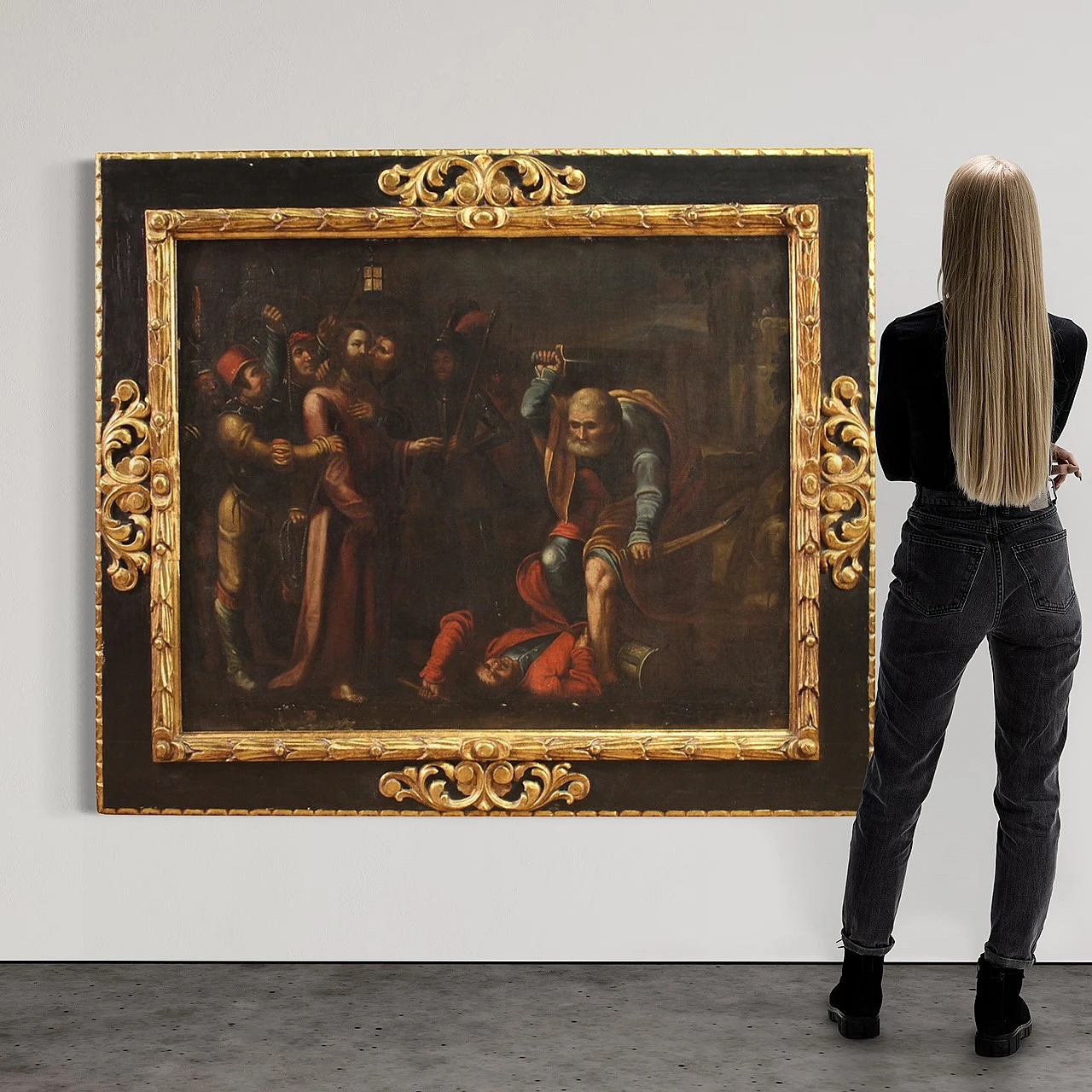 Cattura di Cristo, dipinto a olio su tela, seconda metà del '600 4