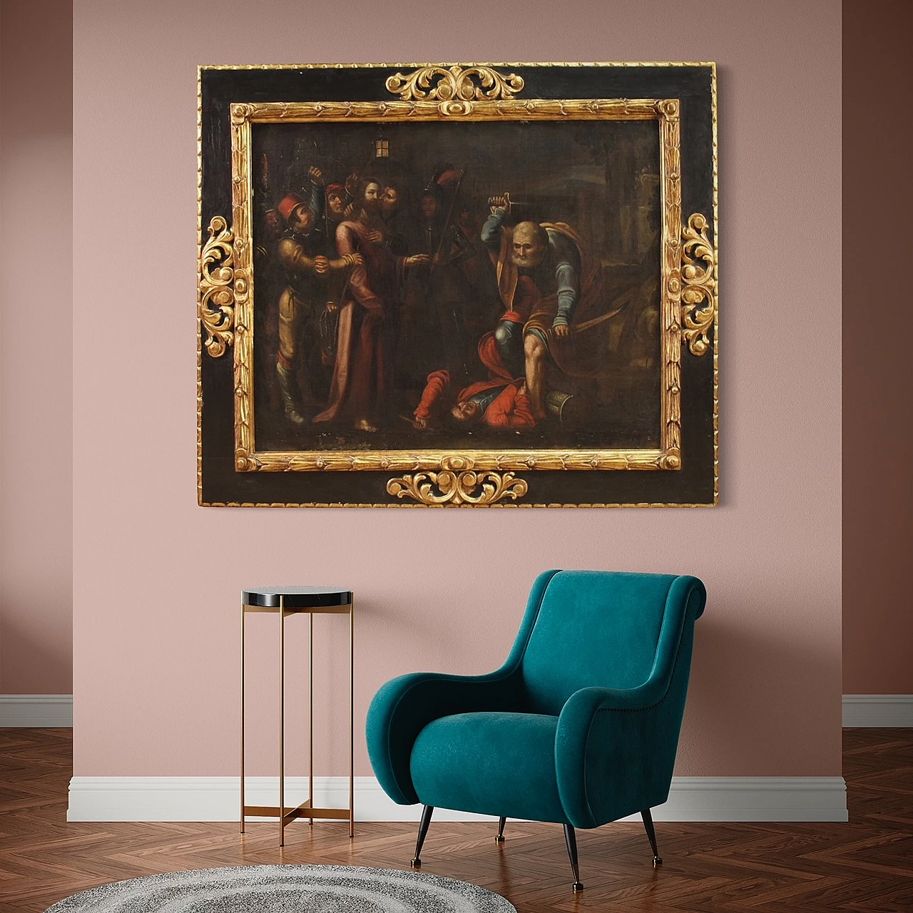 Cattura di Cristo, dipinto a olio su tela, seconda metà del '600 8