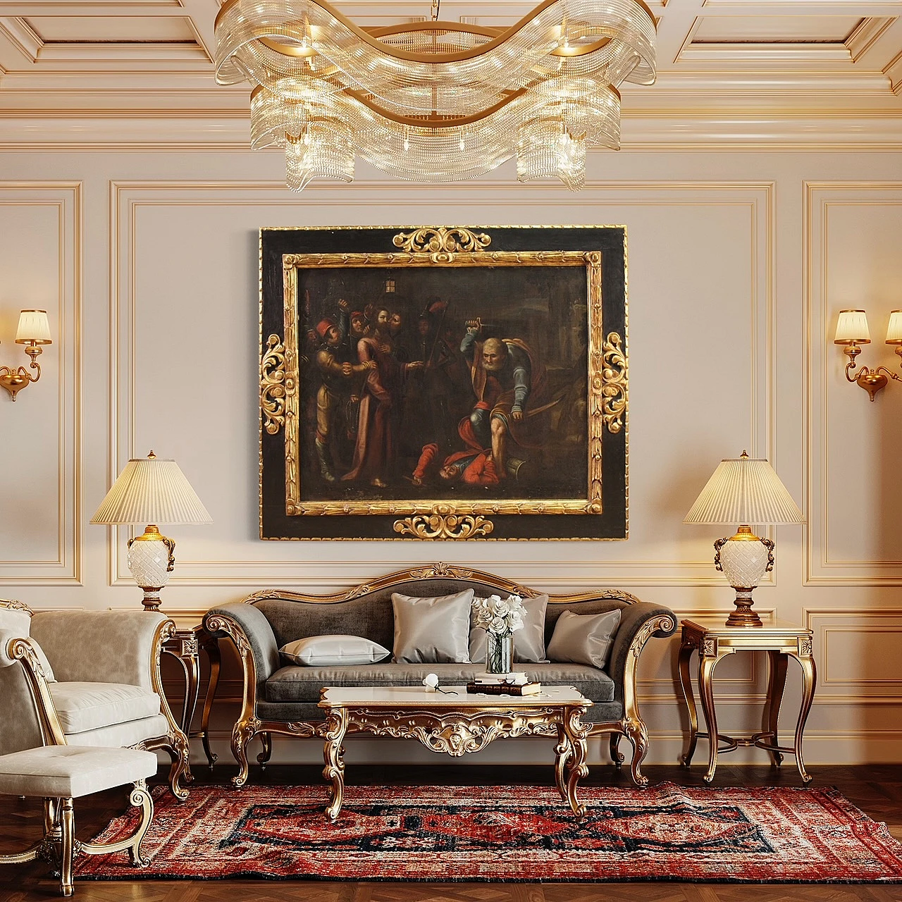 Cattura di Cristo, dipinto a olio su tela, seconda metà del '600 13