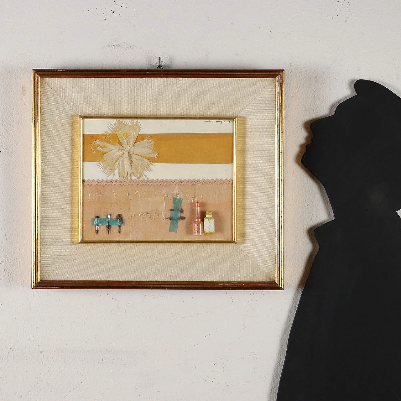 Milvia Maglione, composizione a tecnica mista su carta e cartone, 1961 2