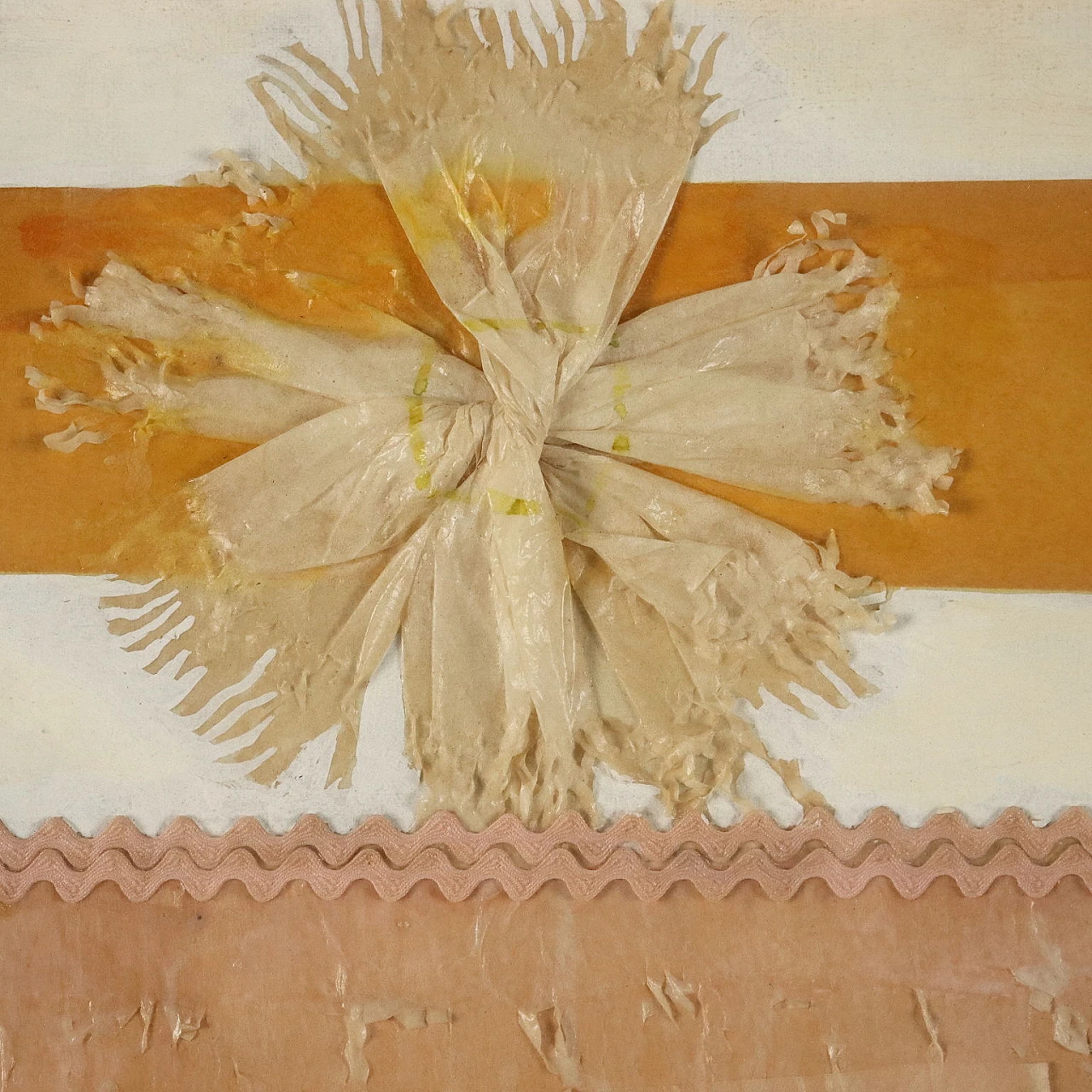 Milvia Maglione, composizione a tecnica mista su carta e cartone, 1961 3