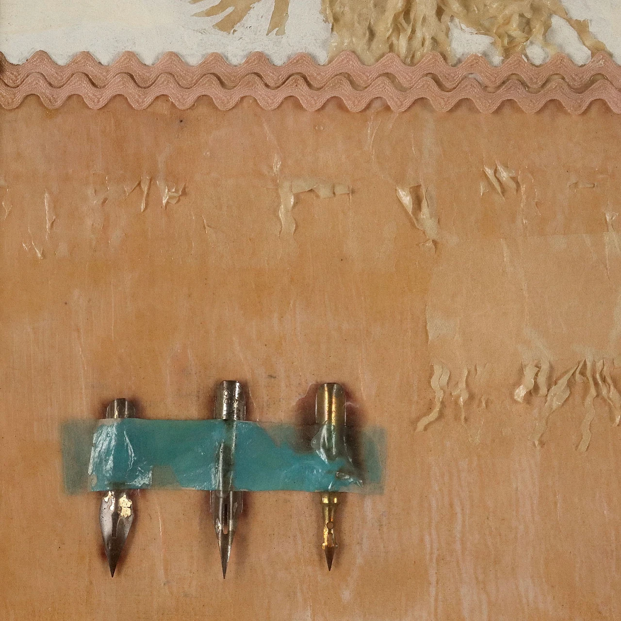 Milvia Maglione, composizione a tecnica mista su carta e cartone, 1961 4