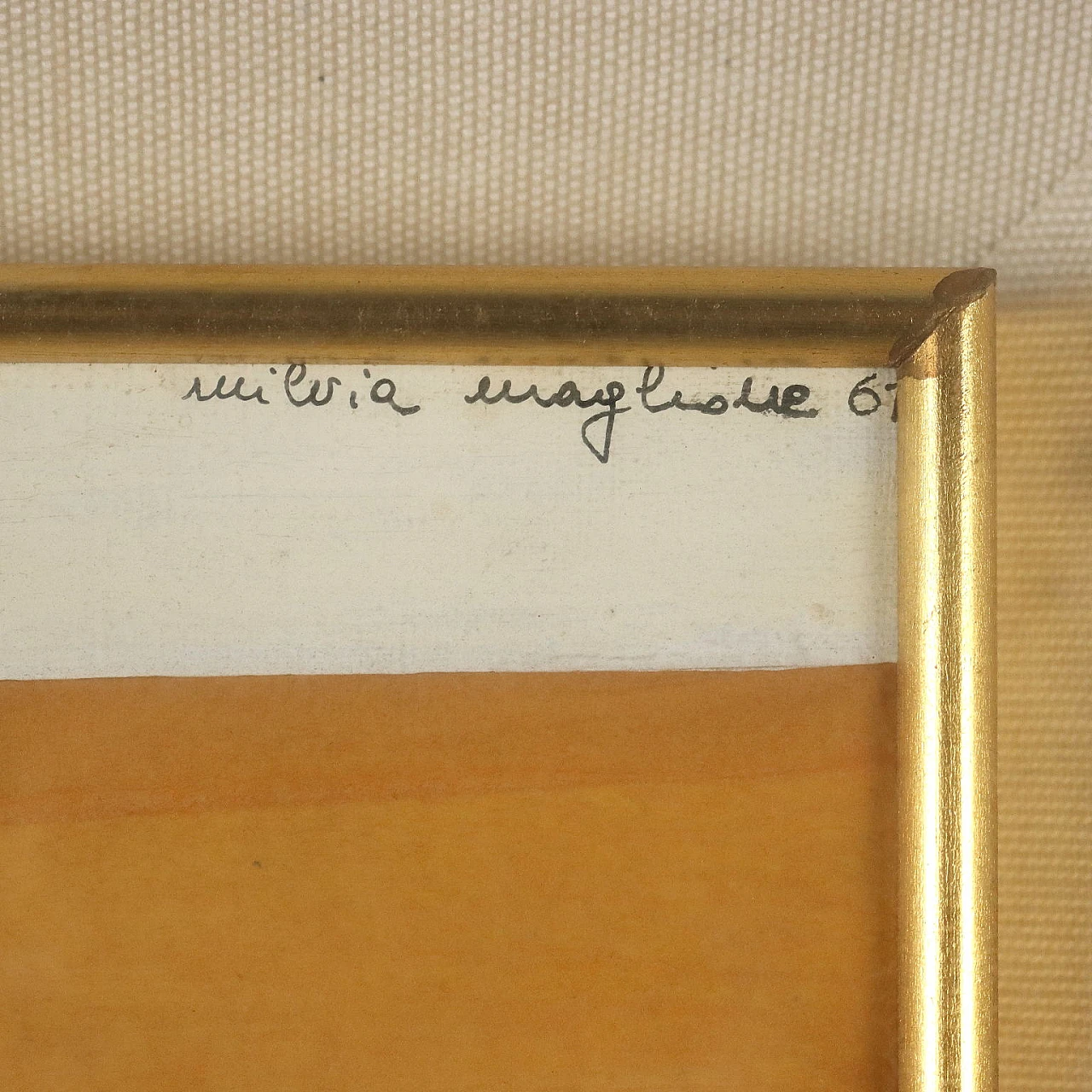 Milvia Maglione, composizione a tecnica mista su carta e cartone, 1961 6