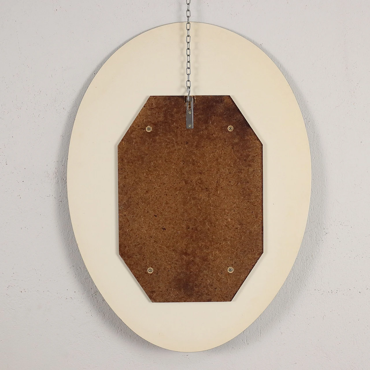 Specchio da parete a goccia in vetro specchiato e vetro fumé, anni '60 9