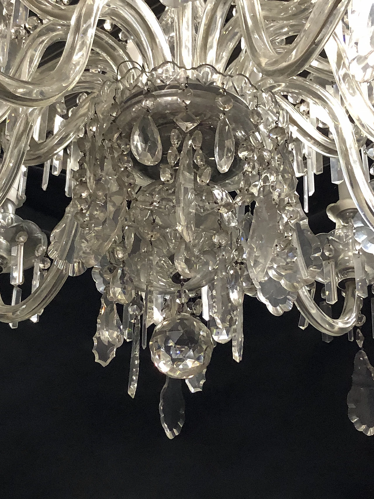 Eighteen-lights chandelier in Murano glass, early 20th century 4