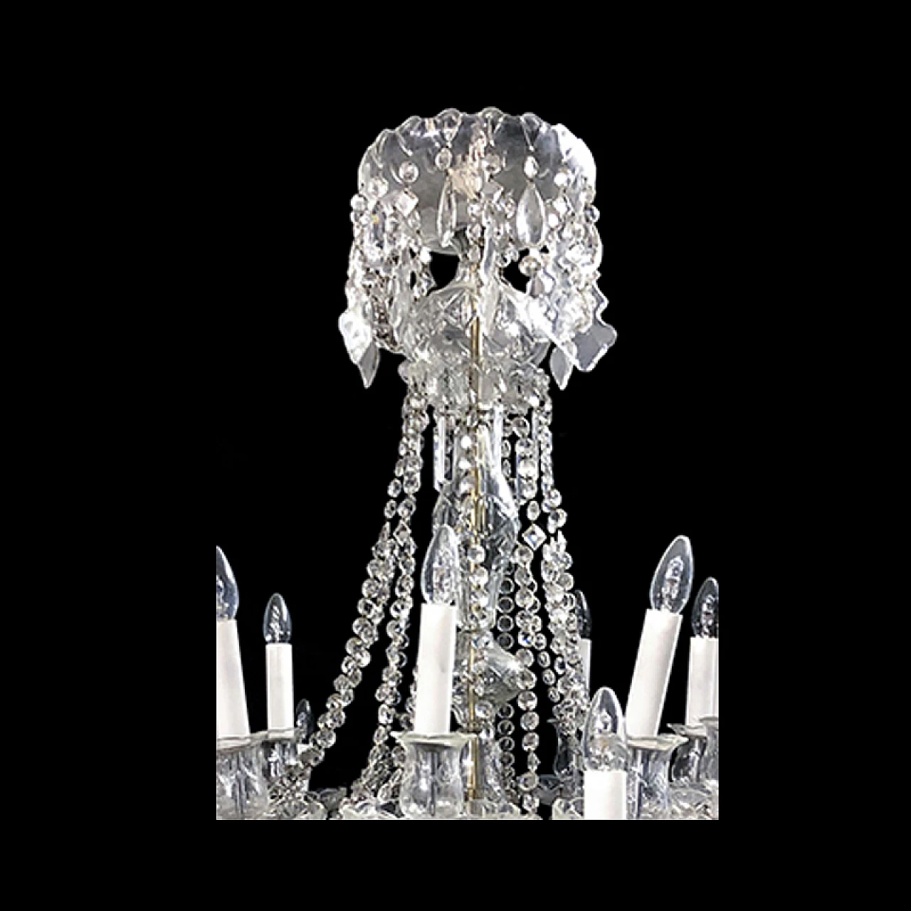 Eighteen-lights chandelier in Murano glass, early 20th century 5