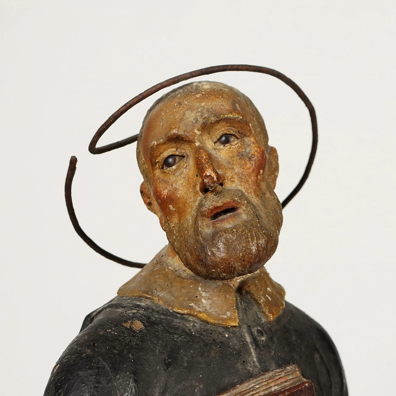 San Filippo Neri, statua lignea, '700 3