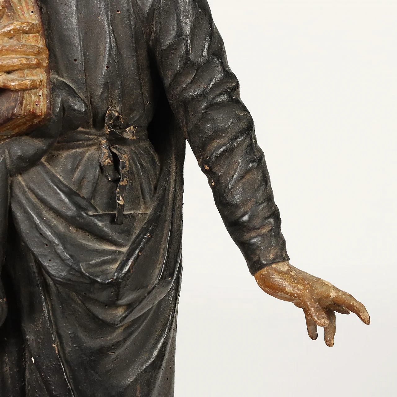 San Filippo Neri, statua lignea, '700 5