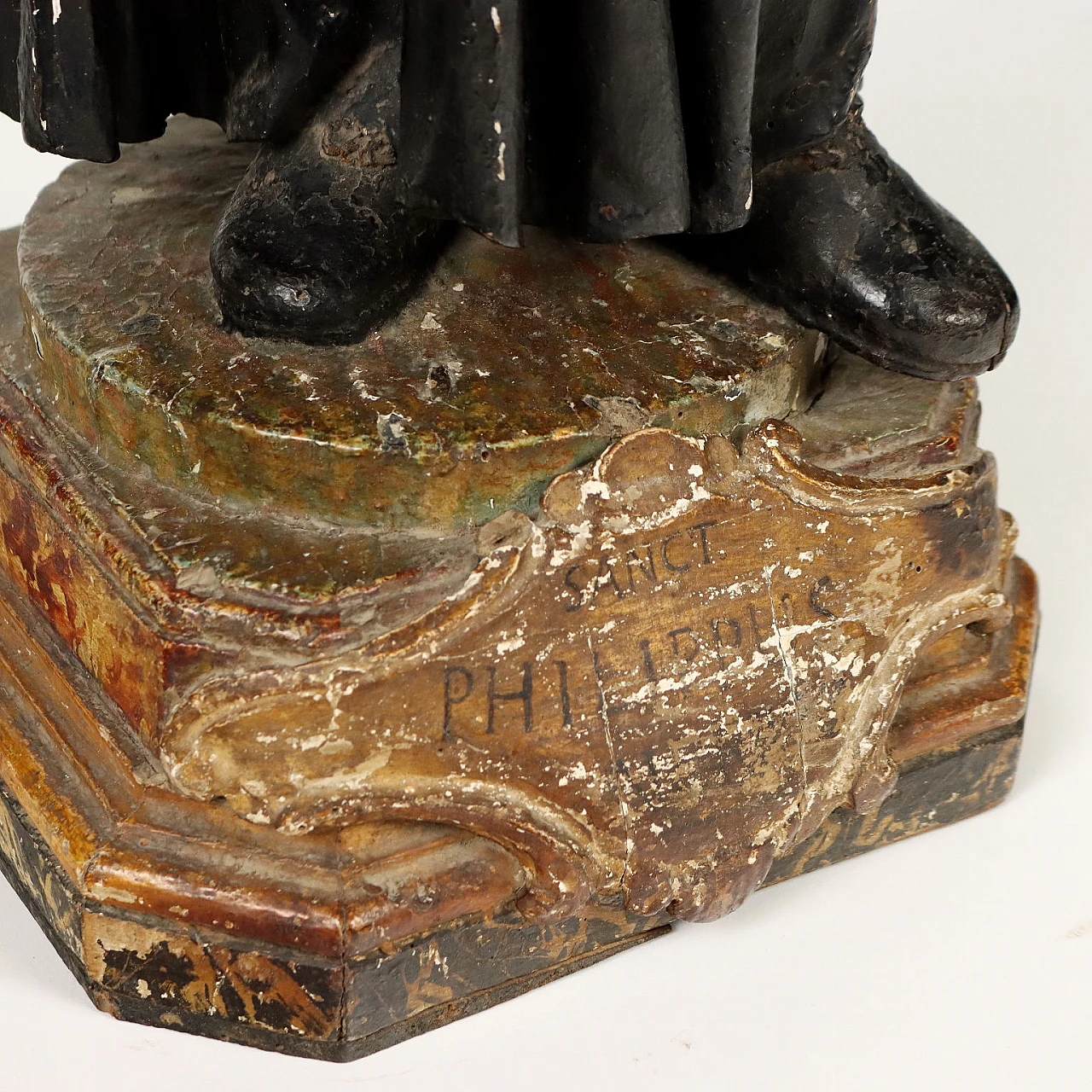 San Filippo Neri, statua lignea, '700 7