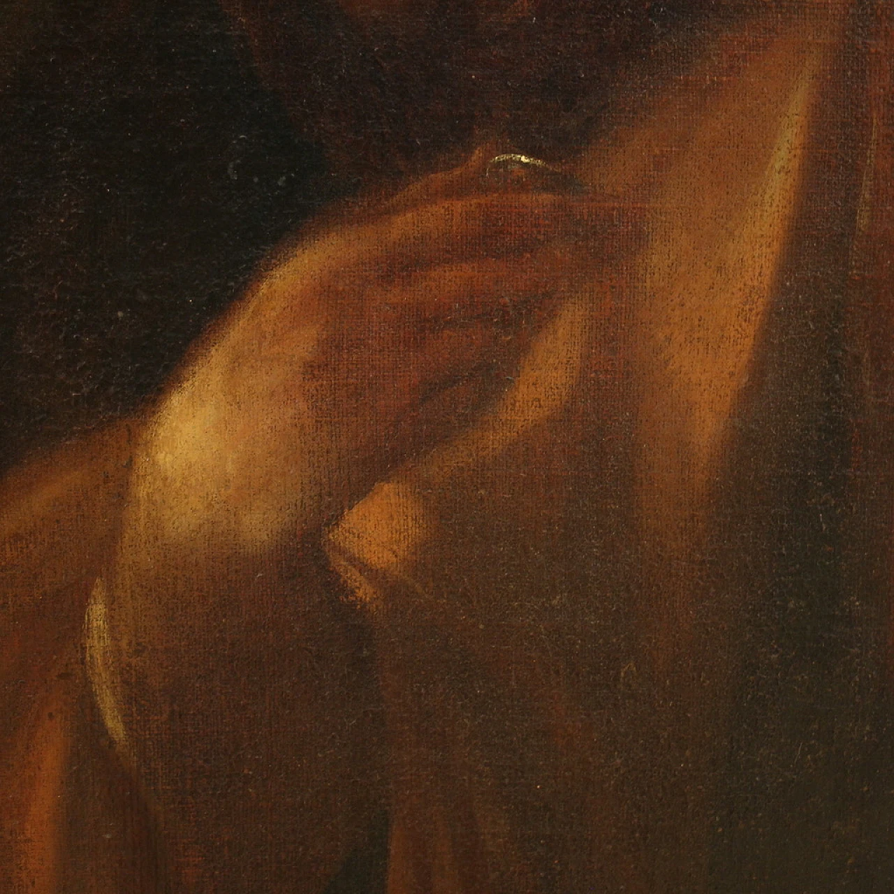 Tributo della moneta, dipinto a olio su tela, seconda metà del '600 11