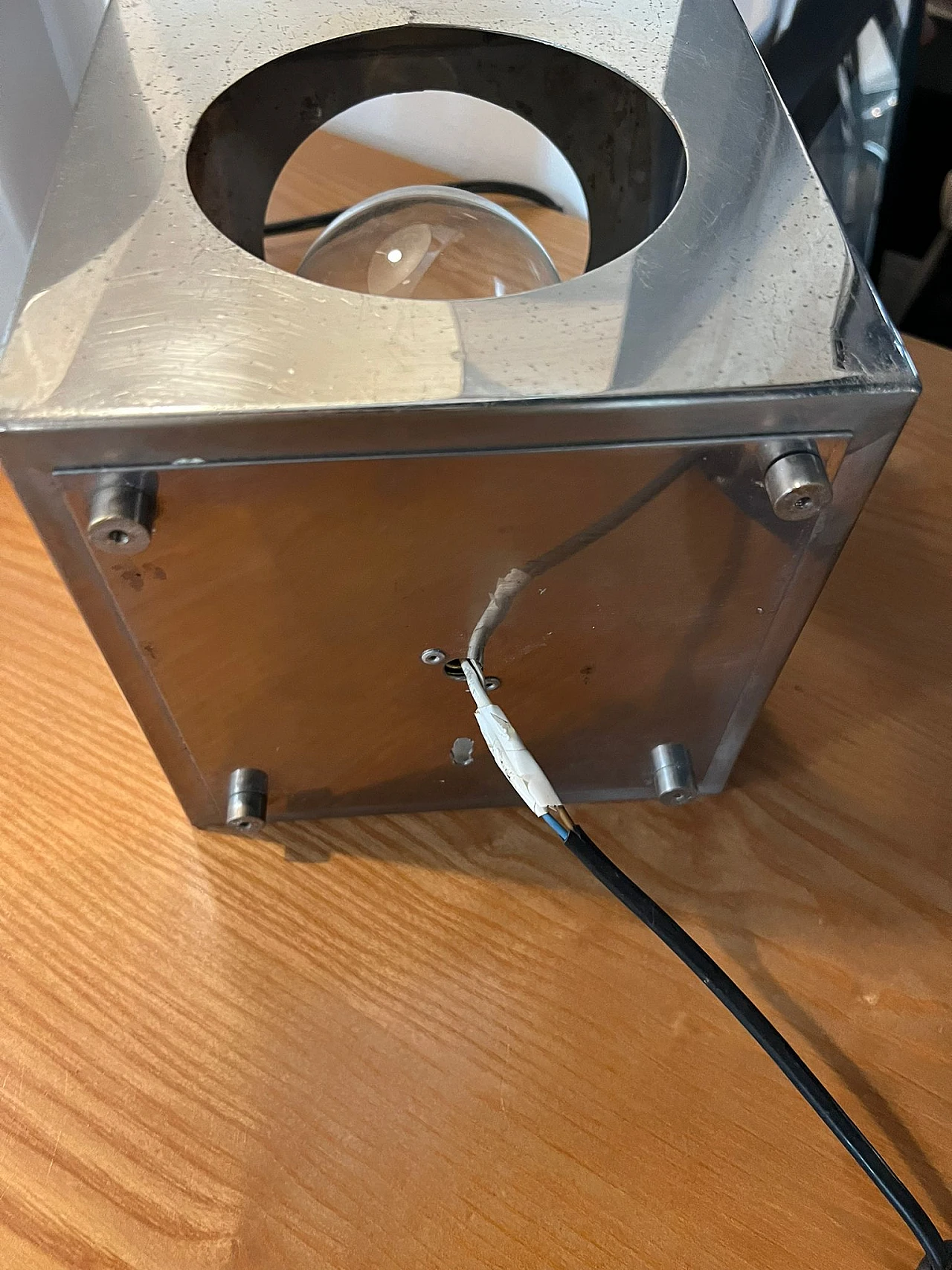 Steel wall and table lamp by Reggiani, 1970s 16