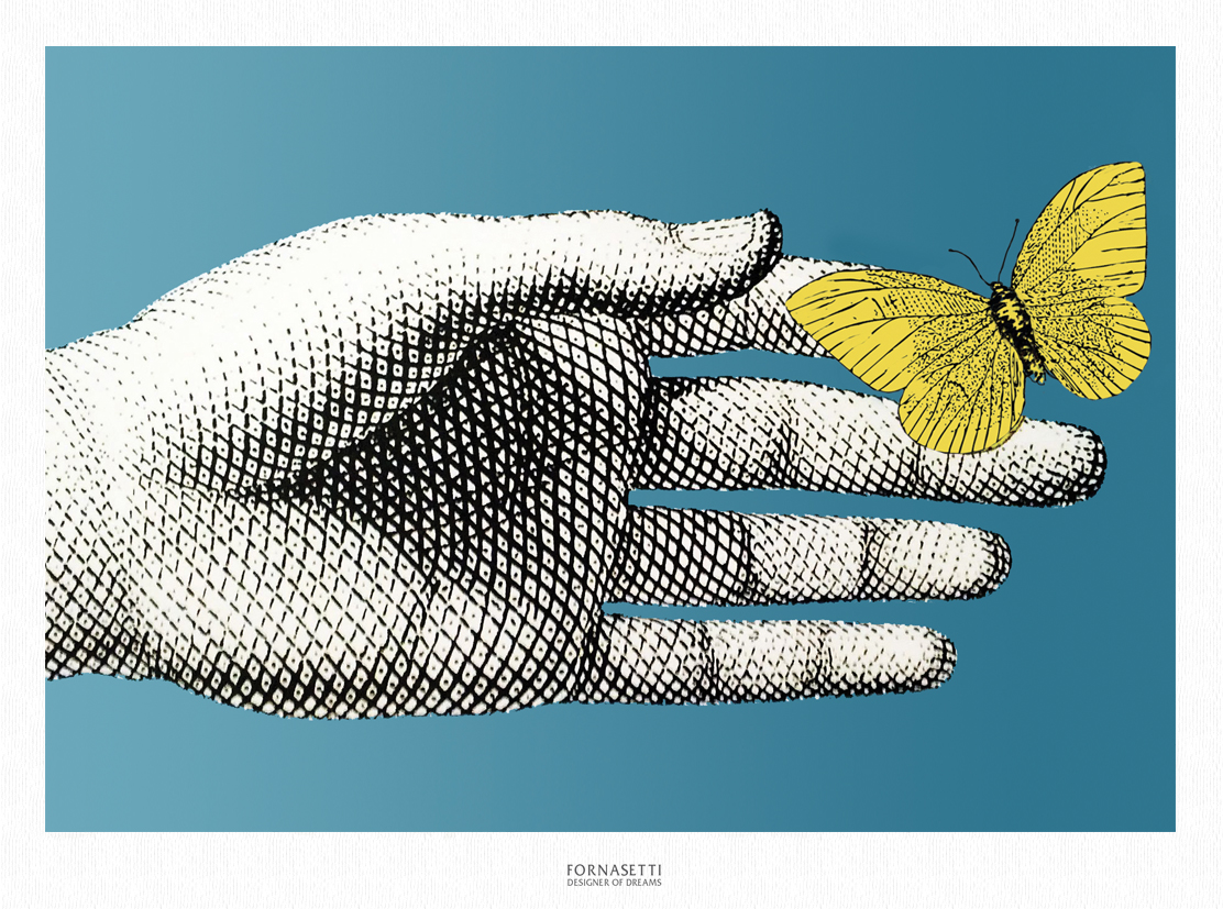 Hand Butterfly poster by Piero Fornasetti | intOndo