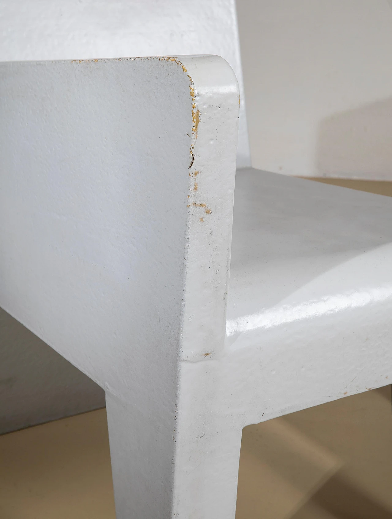 Pair of grey glass resin modular armchairs, 1970s 6